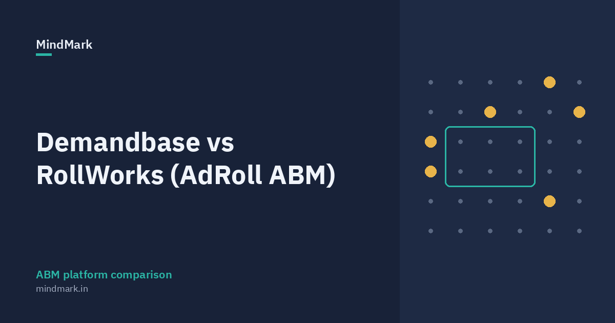 Demandbase vs RollWorks (AdRoll ABM): Which ABM Platform Fits Your Team?